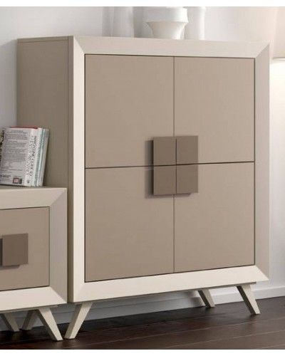 Aparador moderno diseño 194-2027 Moka-Beige-Visón