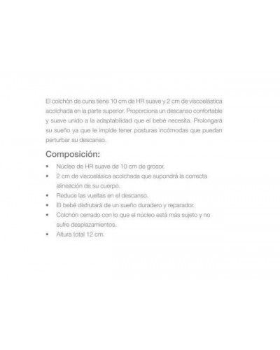Colchón Cuna Viscoelástico 284-CUNA VISCO 