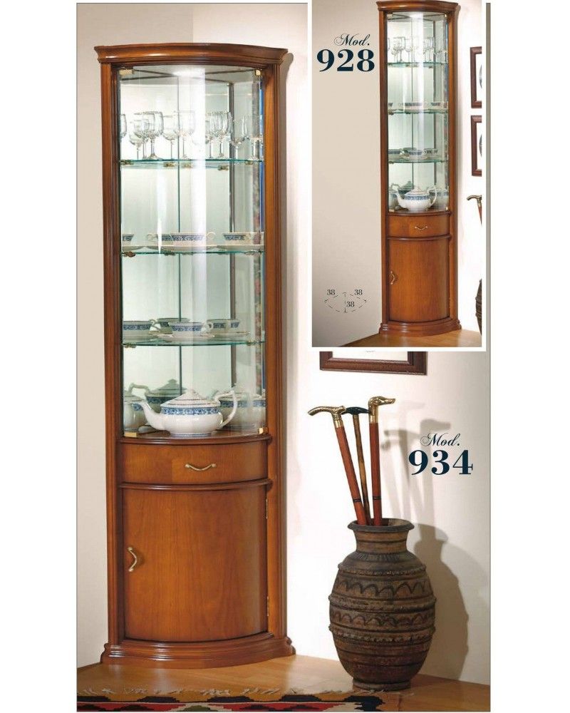 Vitrina clásica cerezo diseño 194-934