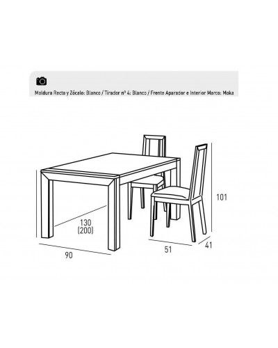 Mesa comedor moderna 194-2023 