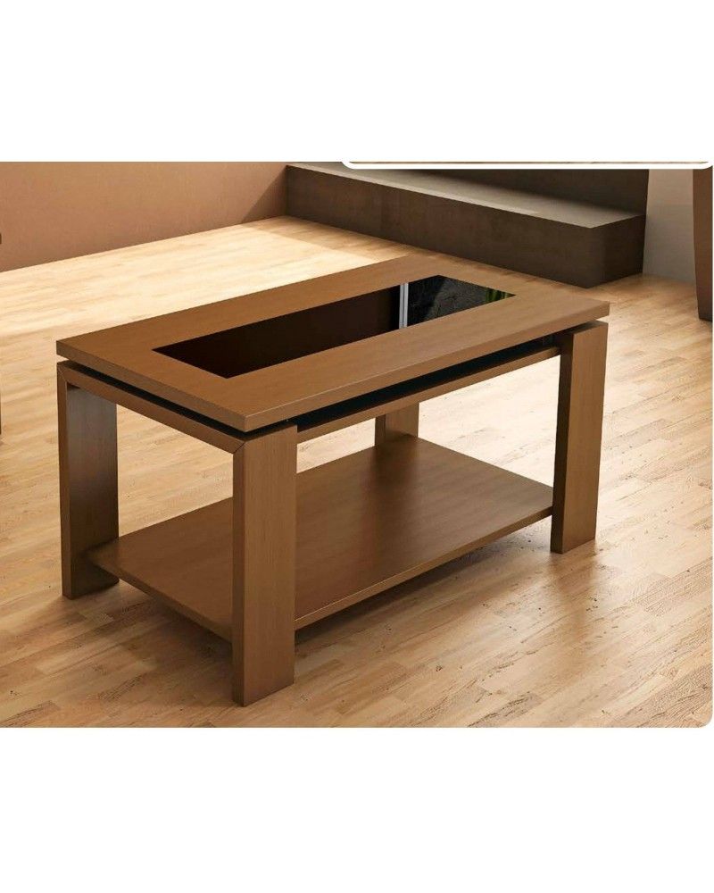 Mesa de centro moderna elevable madera 194-387