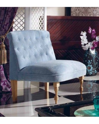 Sillón retro tapizado 956-273 Rojo 