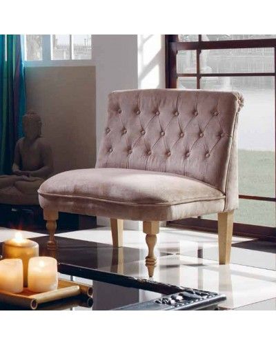 Sillón retro tapizado 956-273 Rojo 