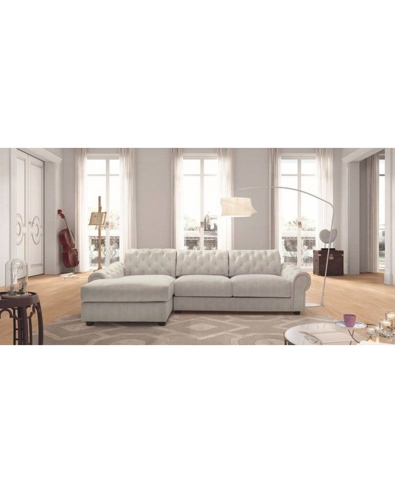 Sofá chester chaise longue clasico 956-04 