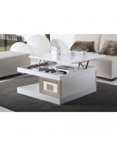 Mesa de centro moderna elevable lacada 194-2034 