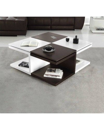 Mesa rincón centro elevable madera wengue 194-460 