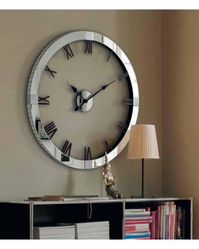 Reloj espejo pared redondo cristal 1362-5955