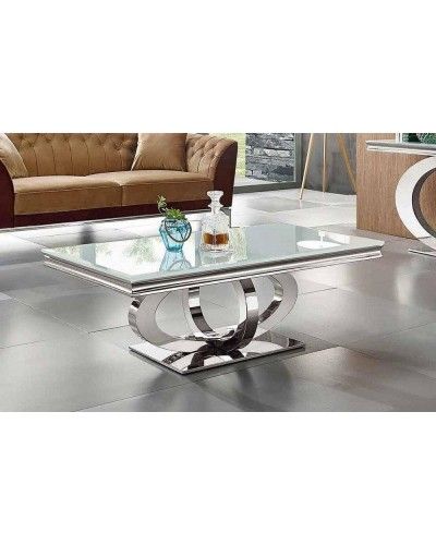 Mesa centro metálica moderna diseño 1362-955 