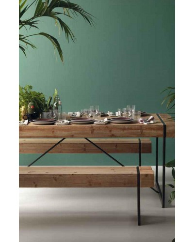Banco mesa comedor vintage colonial madera 1350-8009 