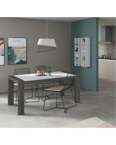 Mesa de comedor moderna 2 extensibles 301-K02 