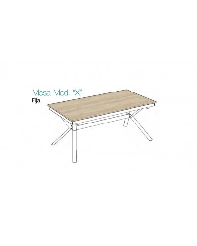 Mesa de comedor moderna fija 301-KX2 