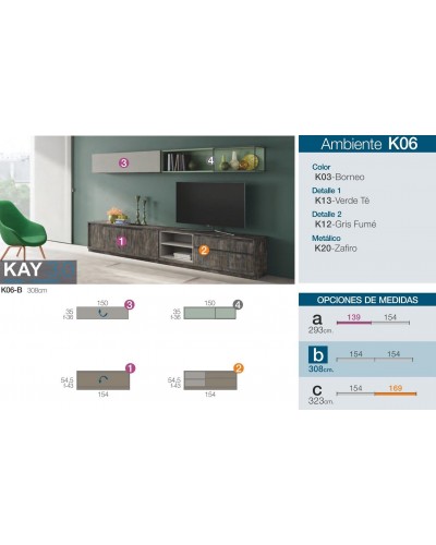 Mueble comedor moderno diseño 301-K06 