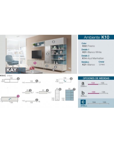 Mueble comedor moderno diseño 301-K10 