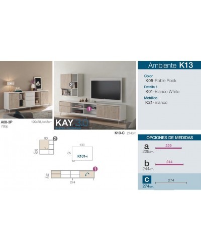 Mueble comedor moderno diseño 301-K13 