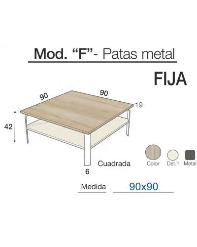 Mesa centro moderna diseño 301-kF2 