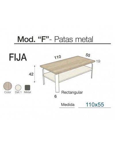 Mesa centro moderna diseño 301-kF2 
