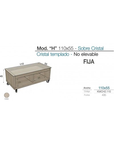 Mesa centro moderna diseño 301-kH2 