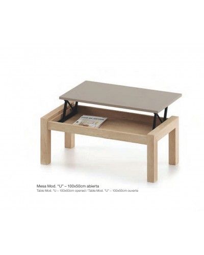 Mesa centro elevable moderna diseño 301-kU1 