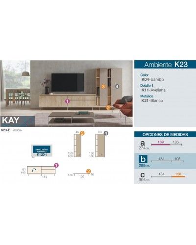 Mueble comedor moderno diseño 301-K23 