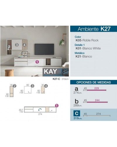 Mueble comedor moderno diseño 301-K27 
