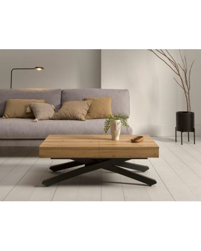 Mesa multifuncional centro/comedor elevable extensible moderna diseño 14-LO01 