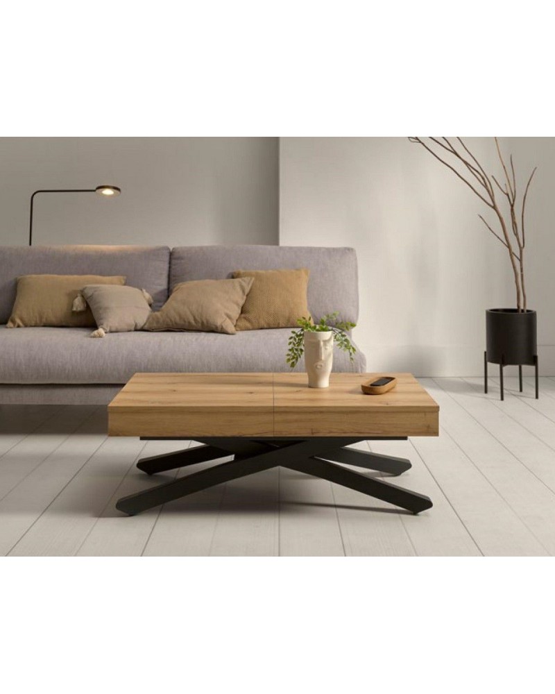 Mesa multifuncional centro/comedor elevable extensible moderna diseño 14-LO01 