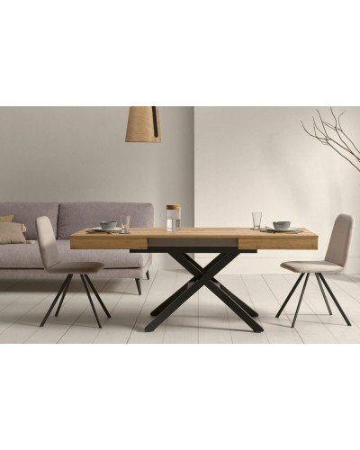 Mesa multifuncional centro/comedor elevable extensible moderna diseño 14-LO01 