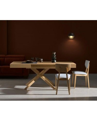 Mesa multifuncional centro/comedor elevable extensible moderna diseño 14-LO02 