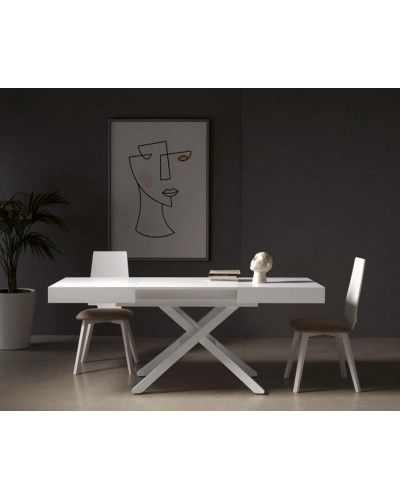 Mesa multifuncional centro/comedor elevable extensible moderna diseño 14-LO02 