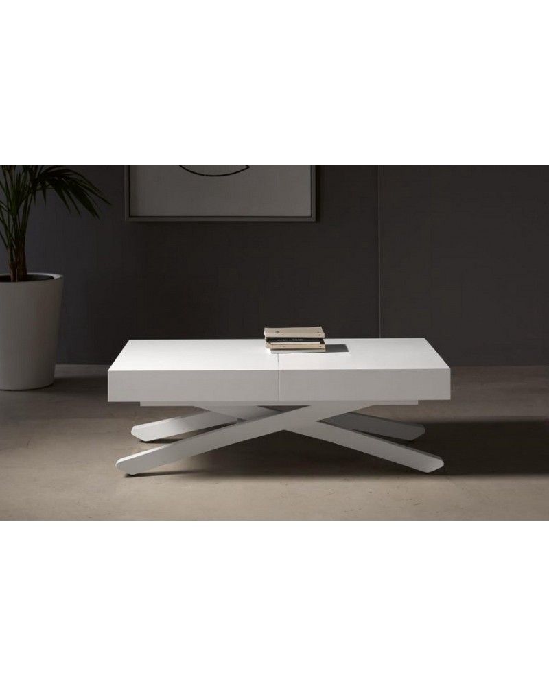 Mesa multifuncional centro/comedor elevable extensible moderna diseño 14-LO02 