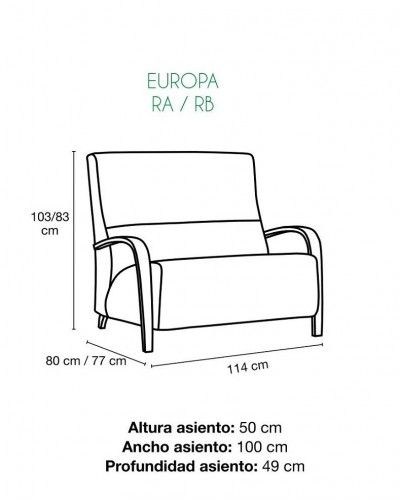 Sillon moderno tapizado 46-europa 