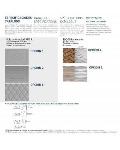 Recibidor moderno lacado 194-3011 