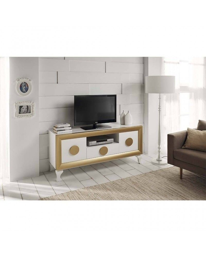 Mesa TV moderna lacado 194-2012 Blanco