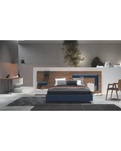 Dormitorio matrimonio moderno lacado o madera 565-NO05 