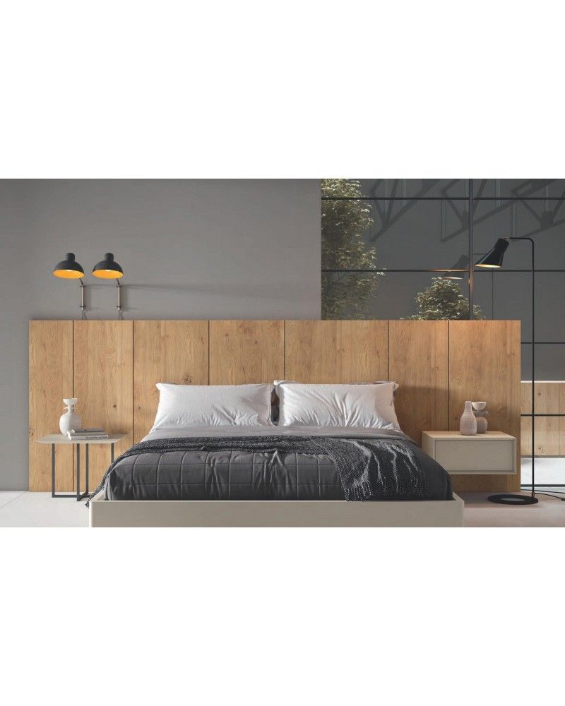 Dormitorio matrimonio moderno lacado o madera 565-NO09 