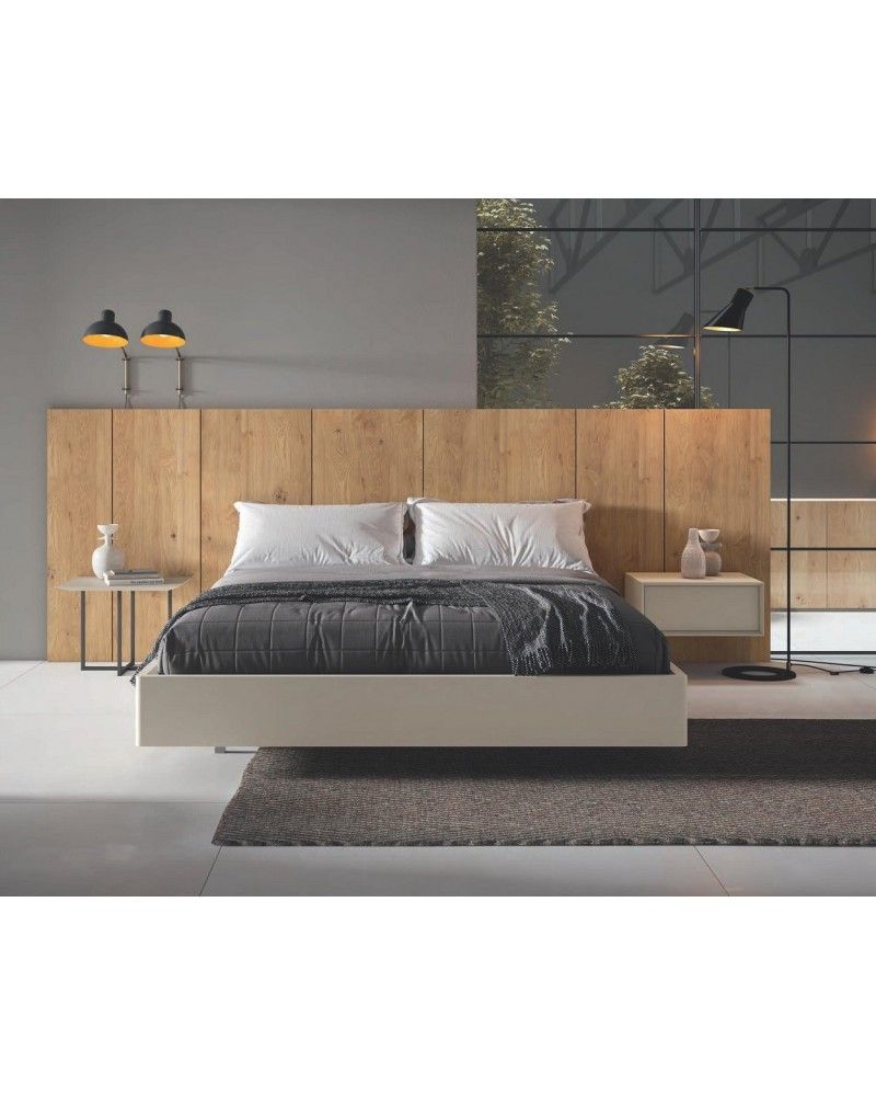 Dormitorio matrimonio moderno lacado o madera 565-NO09 