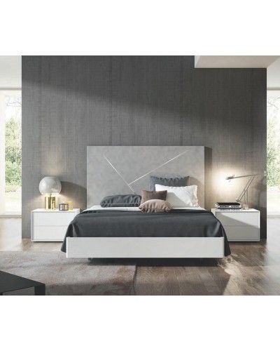 Dormitorio matrimonio moderno lacado o madera 565-NO17 