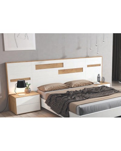 Dormitorio matrimonio moderno lacado o madera 565-NO28 
