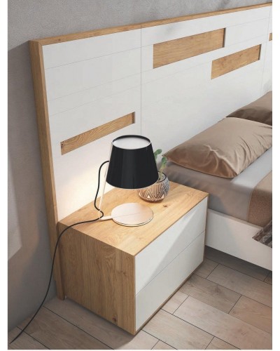 Dormitorio matrimonio moderno lacado o madera 565-NO28 