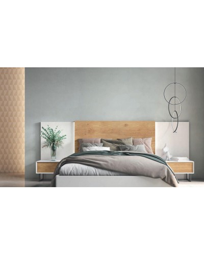 Dormitorio matrimonio moderno lacado o madera 565-NO33 