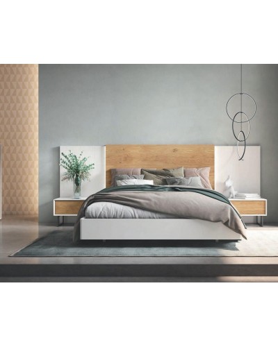Dormitorio matrimonio moderno lacado o madera 565-NO33 