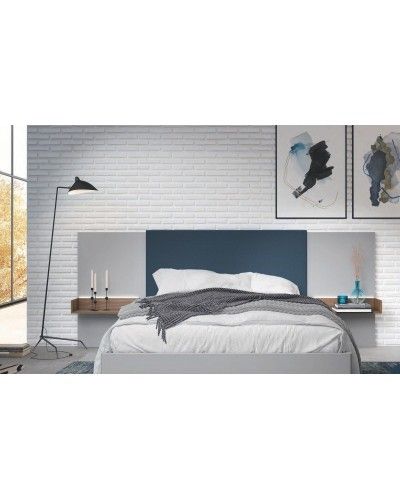 Dormitorio matrimonio moderno lacado o madera 565-NO35 