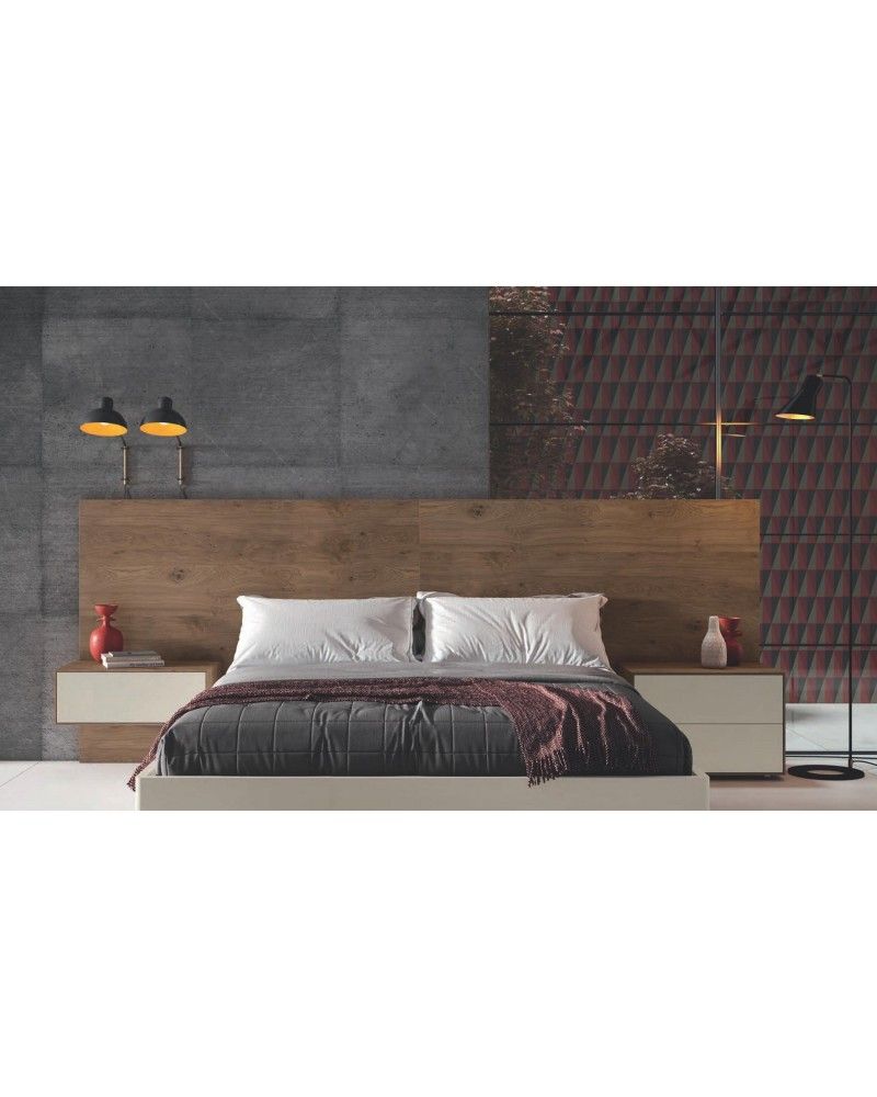 Dormitorio matrimonio moderno lacado o madera 565-NO39 