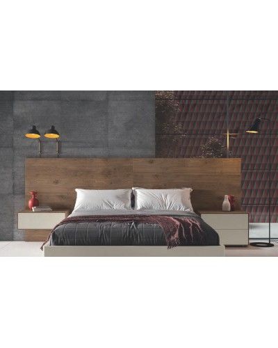 Dormitorio matrimonio moderno lacado o madera 565-NO39 