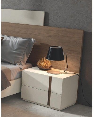 Dormitorio matrimonio moderno lacado o madera 565-NO40 