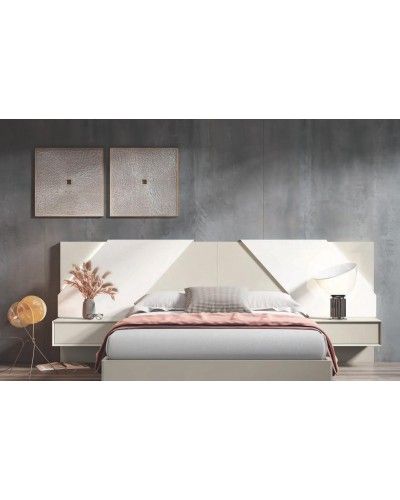 Dormitorio matrimonio moderno lacado o madera 565-NO46 