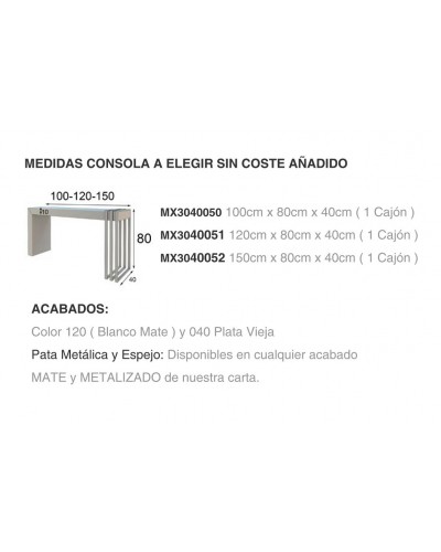 Recibidor moderno lacado alta calidad 397-MAX30