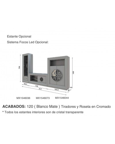 Mueble comedor moderno diseño lacado 397-MAX15
