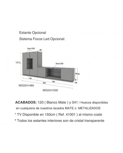 Mueble comedor moderno diseño lacado 397-MAX22