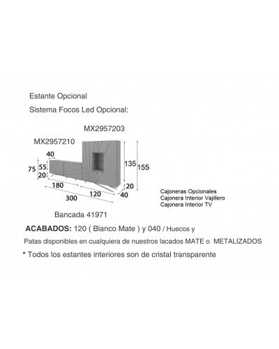 Mueble comedor moderno diseño lacado 397-MAX29